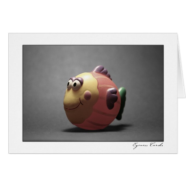 Badfisk Hälsningskort (Framsidan Horizontal)