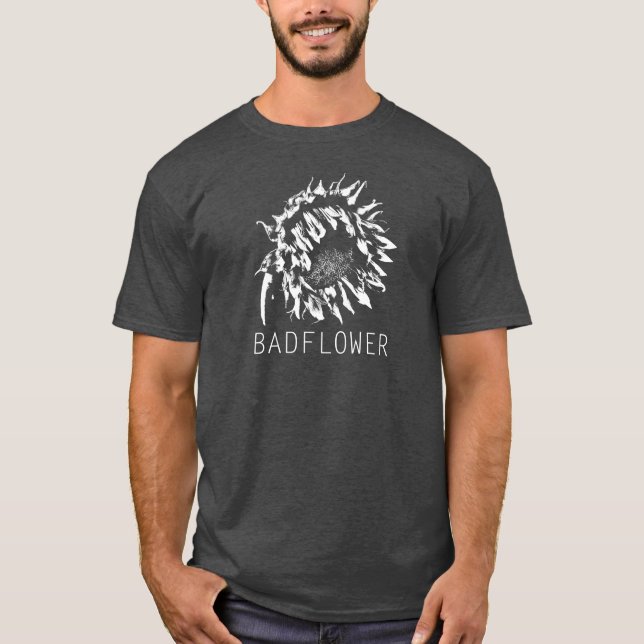 Badflower T-tröja "blommalogotyp ", T-shirt (Framsida)