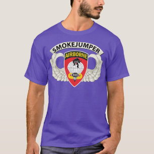 Badge 555:e Fallskärm Infantry Bn SSI w SmokeJumpe T Shirt