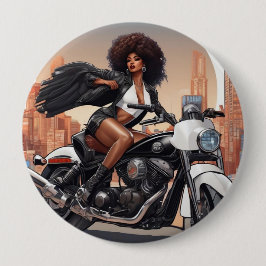 badge afro knapp