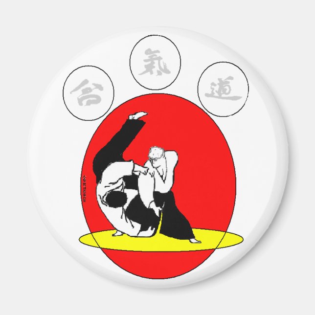 BADGE AIKIDO MAGNET (Framsidan)