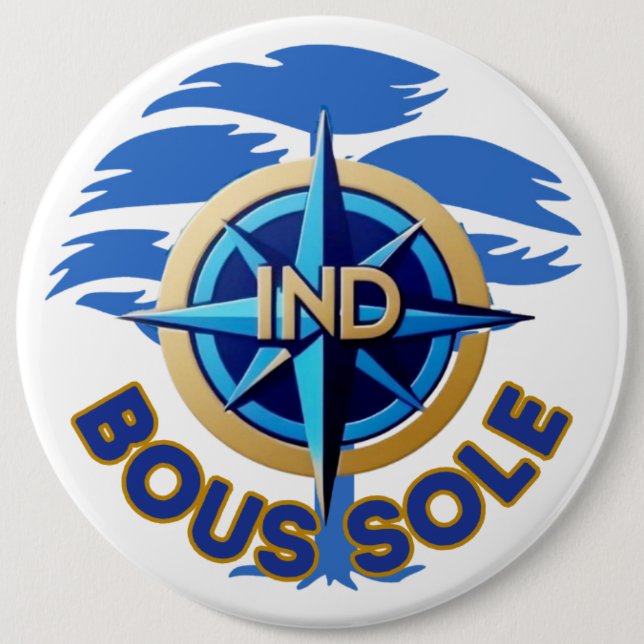 Badge Boussole IND Knapp (Framsida)