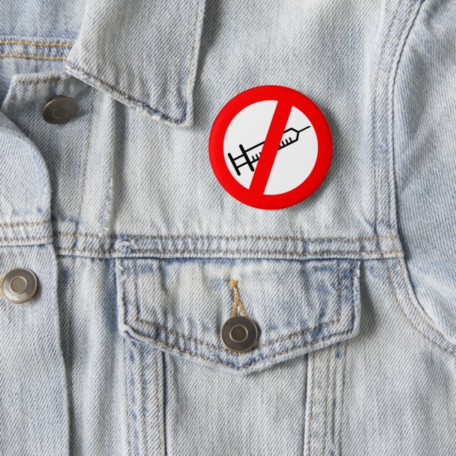Badge/Bouton Anti Vax Knapp (In Situ)
