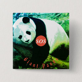 badge carré Panda - grand Knapp