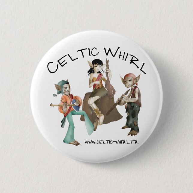 Badge Celtic Whirl Knapp (Framsida)