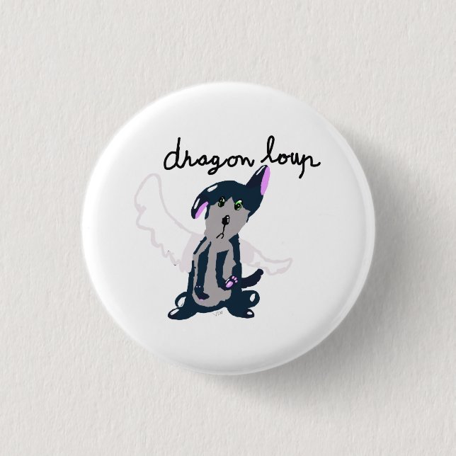 Badge Dragon Loup Knapp (Framsida)