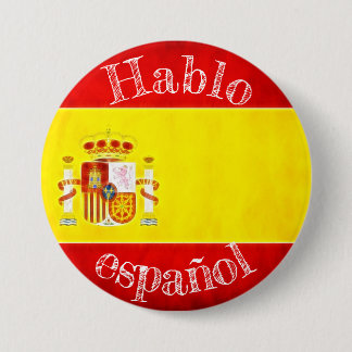 Badge drapeau hablo español knapp