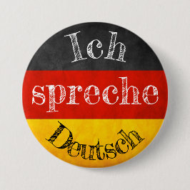 Badge drapeau ich spreche Deutsch Knapp
