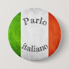 Badge drapeau parlo italiano knapp