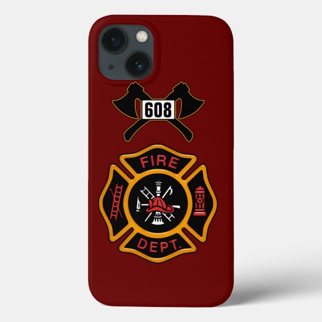 Badge för brandavdelning (Baksida)