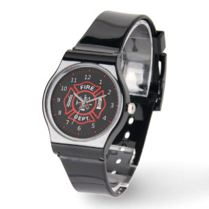 Badge för brandavdelning armbandsur