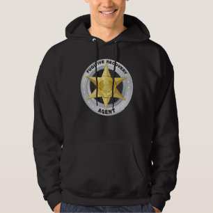 BADGE FÖR FUGITIV ÅTERVINNING AGENT HOODIE