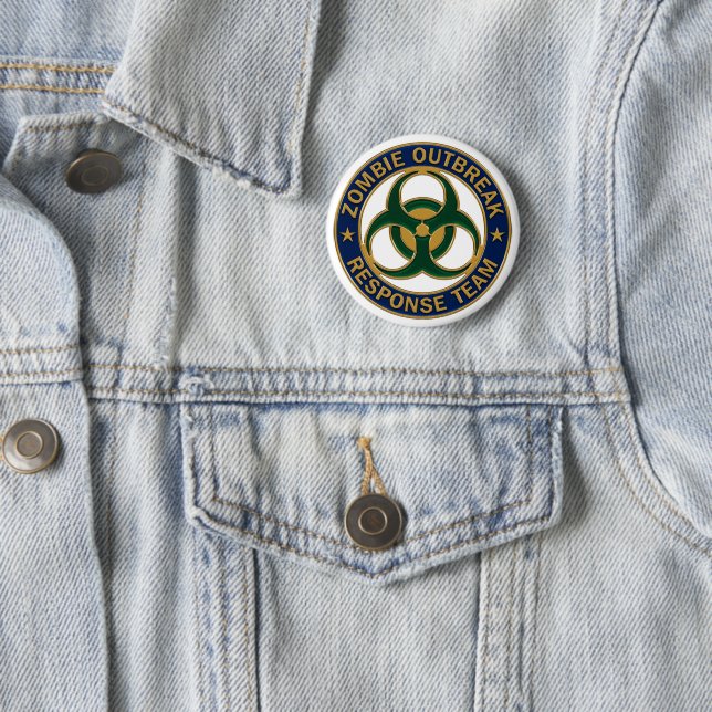 Badge för Zombie Outrupse Response Team Badge Knapp (In Situ)