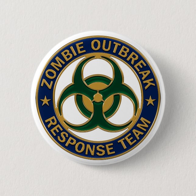 Badge för Zombie Outruption Response Team Badge Knapp (Framsida)