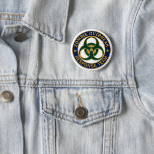 Badge för Zombie Outruption Response Team Badge Knapp