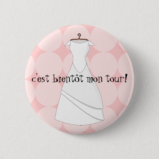 badge future mariee c'est bientot mon tour knapp (Framsida)