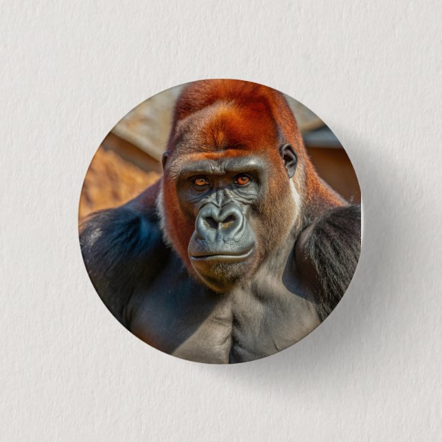 Badge: gorilla knapp (Framsida)