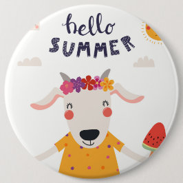 Badge " Hello Summer " Knapp