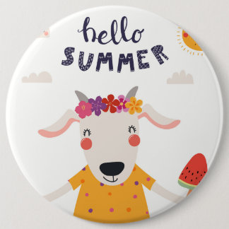 Badge " Hello Summer " Knapp