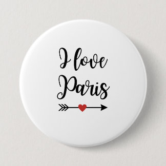 Badge I love Paris Knapp