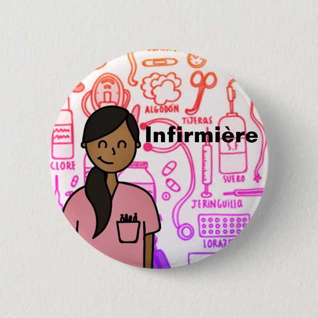 Badge Infirmière Knapp (Framsida)