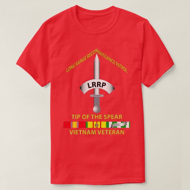 Badge LRP Tip of the Spear Vietnam Vet w SVC T Shirt (Design framsida)