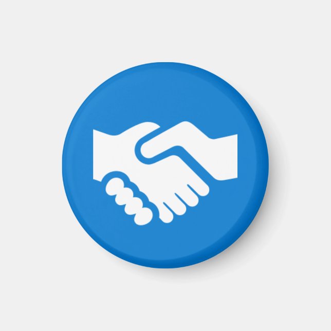 Badge Magnet - Handskakning (Framsidan)