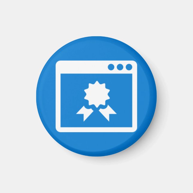 Badge Magnet - kvalitet (Framsidan)