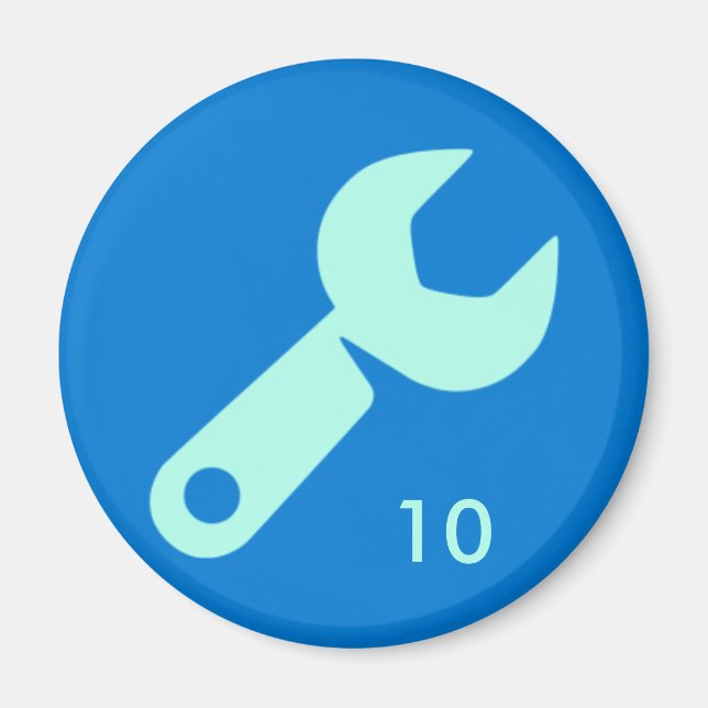 Badge Magnet - Wrench 10 (Framsidan)