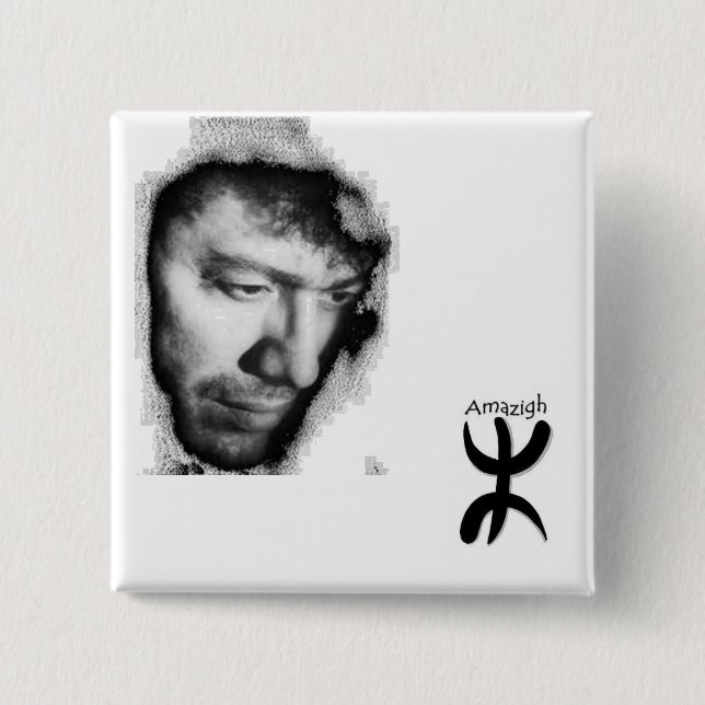 Badge Matoub Lounès Knapp (Framsida)