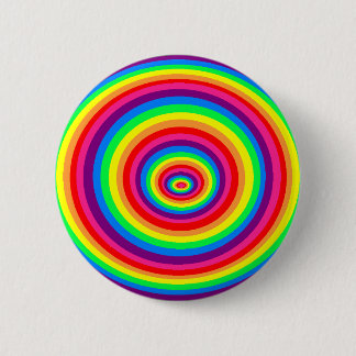 Badge motif rond psychédélique arc-en-ciel knapp
