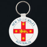 Badge New South Wales, Australien Nyckelring<br><div class="desc">Badge of New South Wales,  Australien.</div>