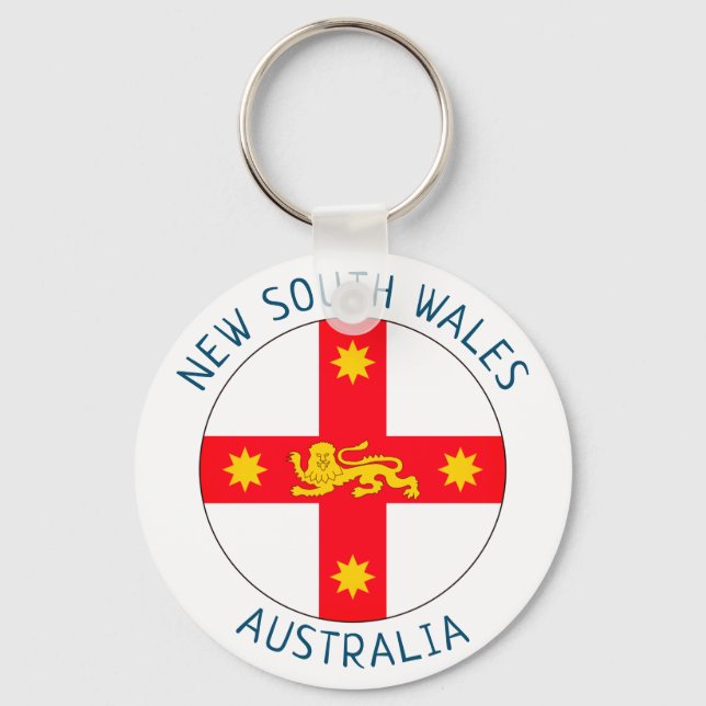 Badge New South Wales, Australien Nyckelring (Framsida)