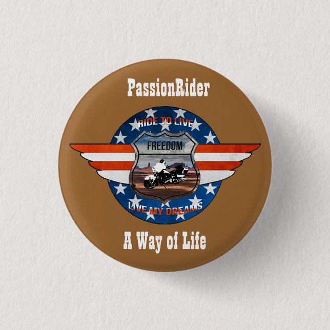 Badge PassionRider Knapp (Framsida)