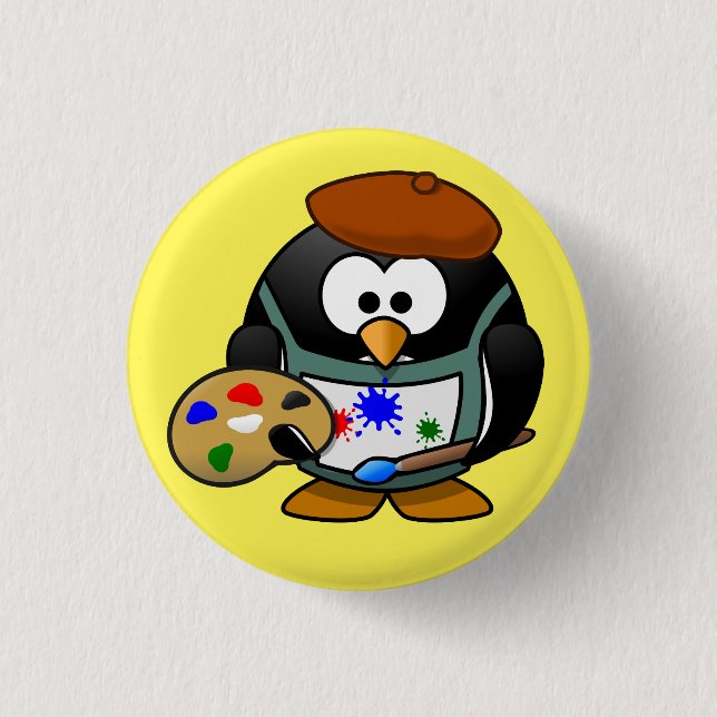 badge pingouin peintre knapp (Framsida)