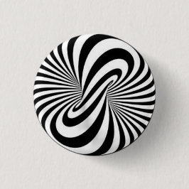 Badge - Psychedelic Art B/W Knapp