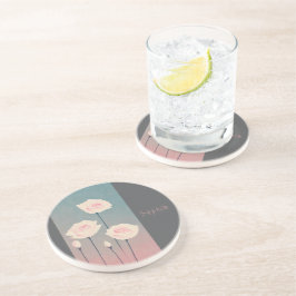 Badge Rond 5 Cm Roses, personalized Underlägg
