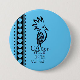 Badge Rond 7,6 cm Cagou Stil Knapp