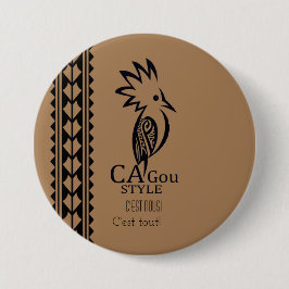 Badge Rond 7,6 Cm Cagou Style Knapp