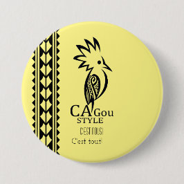 Badge Rond 7,6 Cm Cagou Style Knapp