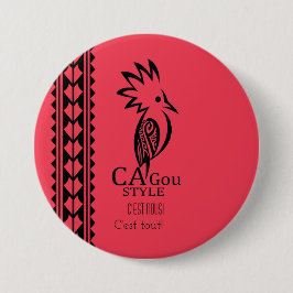 Badge Rond 7,6 Cm Cagou Style Knapp