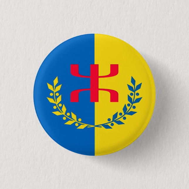 Badge rond kabylie knapp (Framsida)