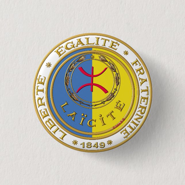 Badge Rond, LAÏCITÉ Knapp (Framsida)