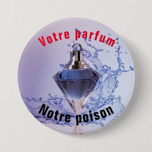 Badge rond Votre parfum Notre-gift Knapp (Framsida)
