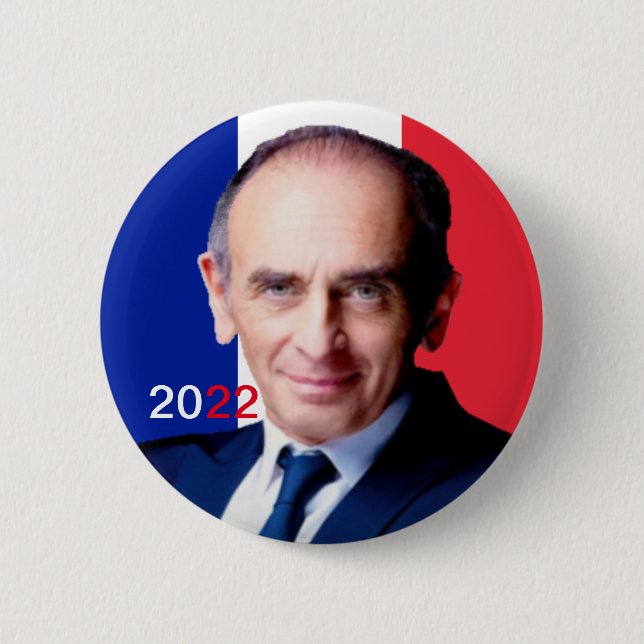 Badge rond, Zemmour 2022 Knapp (Framsida)