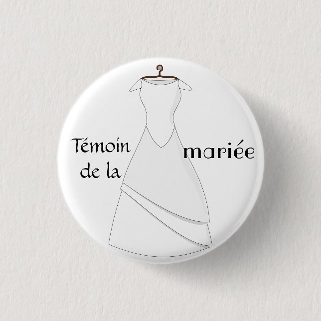 Badge témoin de la mariée knapp (Framsida)