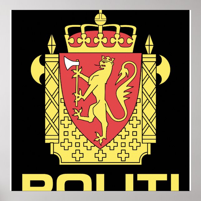 Badge the Norway Police Service, Norge Poster (Framsidan)