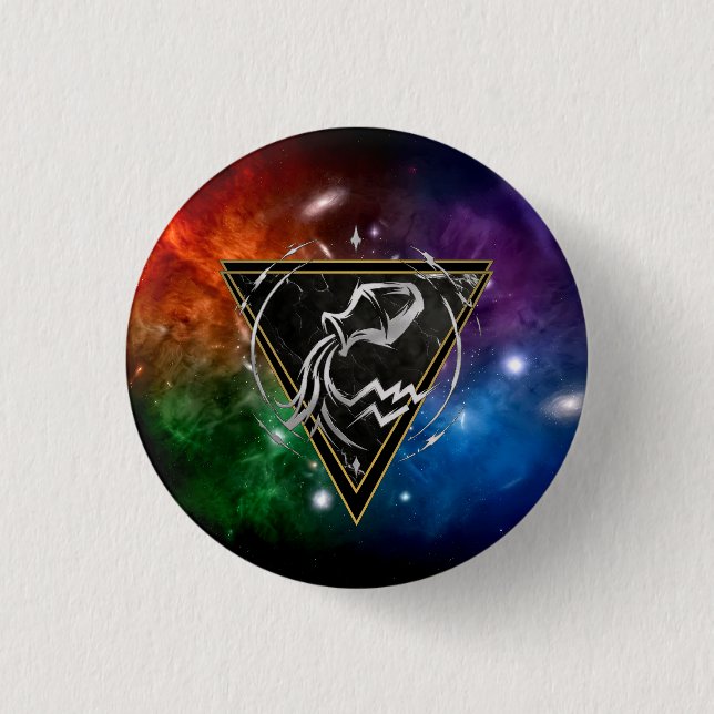 Badge Verseau Zodiaque Cadeau Astrologie Knapp (Framsida)