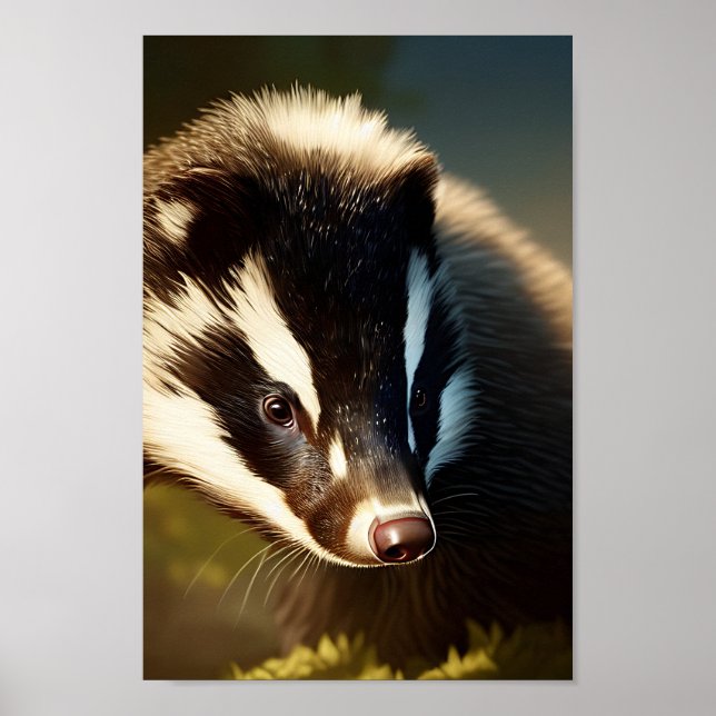 Badger art poster (Framsidan)