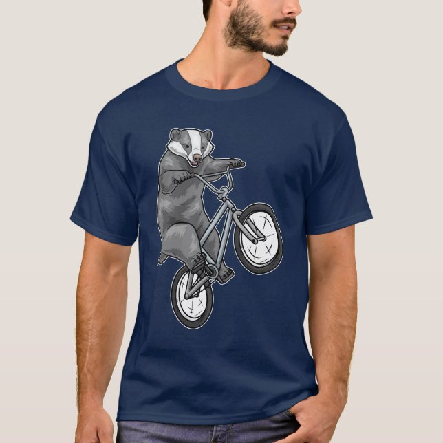 Badger Bicycle T Shirt (Framsida)